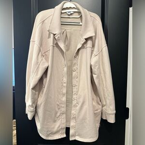 Joy Lab extra large cream shacket